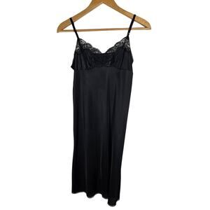 Vtg Vassarette Nylon Slip Dress Lace Dress Romantic Goth Emo‎ Lingerie